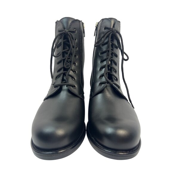 La Canadienne Women's Palmina Combat Boot,Black Leather 8 W US - Picture 7 of 11
